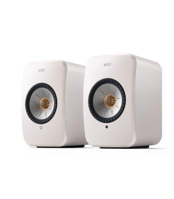 KEF LSX II Active Bookshelf Speakers - White